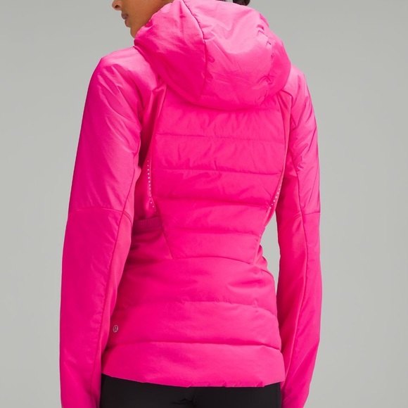 Lululemon Down for It All Puffer Jacket SONIC PINK Size 6 12 Hood NWT perfect - Picture 3 of 4